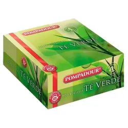 Infusión de Té Verde con 100 bolsitas Pompadour