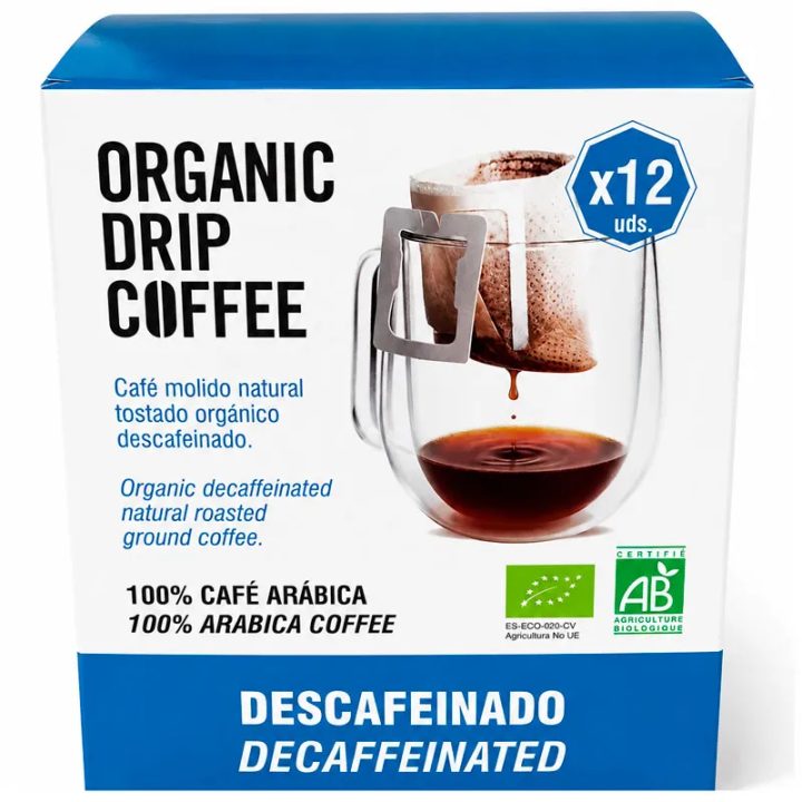 Organic Drep Coffee descafeinado 12 servicios