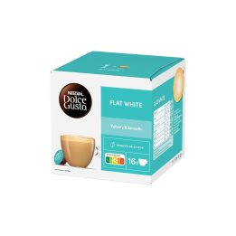 Flat White DG 16 Cápsulas | Café con Leche Suave 24-48h