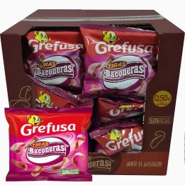 Tiras Baconeras Grefusa caja 25 unidades de 33 gramos