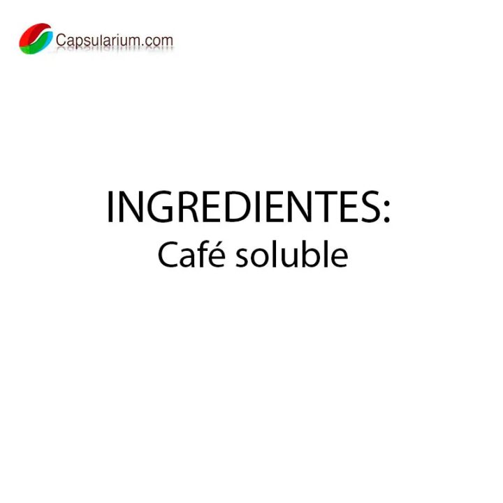 Valor nutricional café marcilla creme express soluble