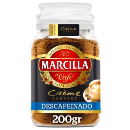 Café Marcilla Creme express Descafeinado soluble tarro 200 gramos