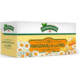Manzanilla con miel 25 sobres envasados individualmente 35 gr
