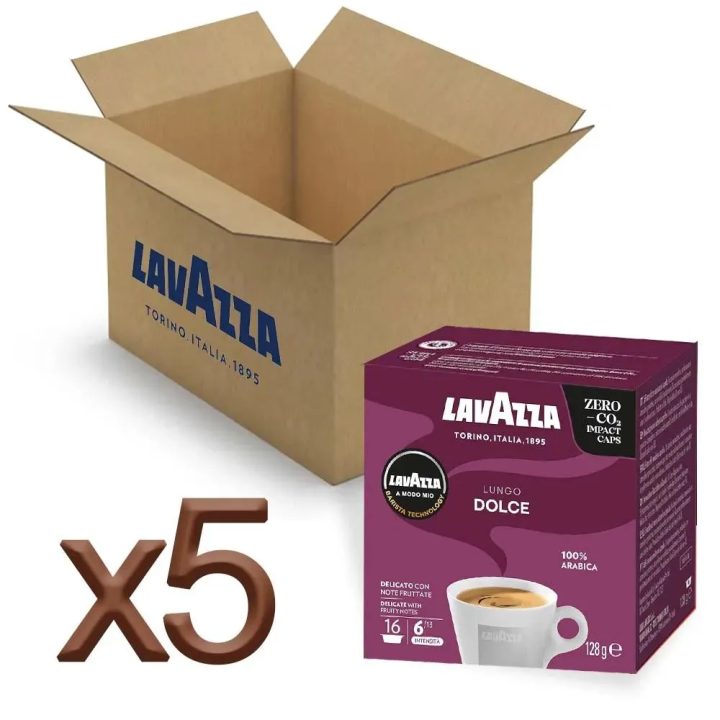 Lavazza A Modo Mio Lungo Dolce 80 Cápsulas