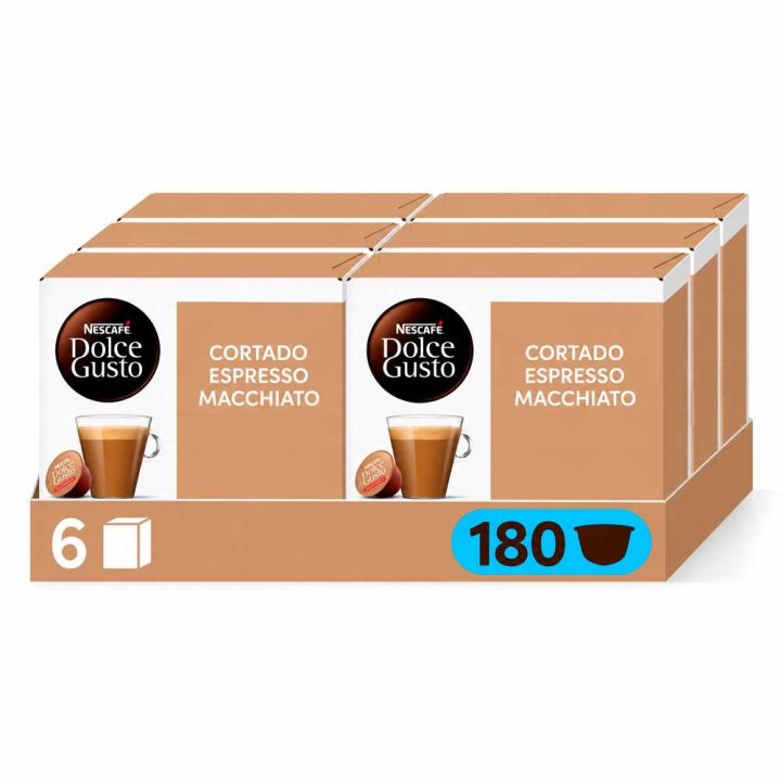 Cortado Magnum 180 cápsulas Dolce Gusto, pack ahorro