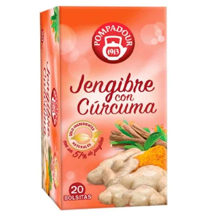 Jengibre con Cúrcuma Pompadour 20 infusiones