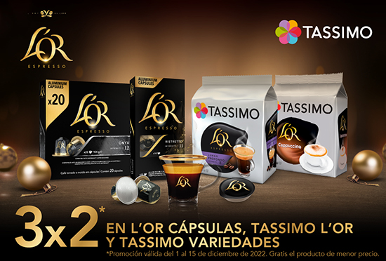 capsulas L'OR Nespresso y Tassimo