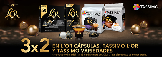 L'OR Nespresso y Tassimo oferta