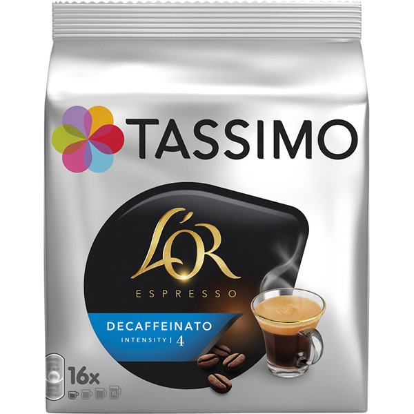 Cápsulas de café Tassimo L'Or Espresso Descafeinado - paquete de 16 en