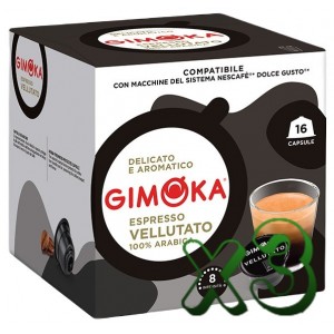 Gimoka Espresso Vellutato compatibles Dolce Gusto® 48 Cápsulas