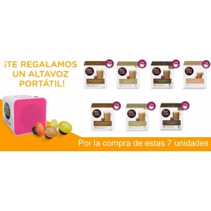 Pack 7 NESCAFÉ® Dolce Gusto® Lattes Variados + Altavoz de REGALO