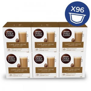 NESCAFÉ® Dolce Gusto® Café con Leche x 6, 96 Cápsulas