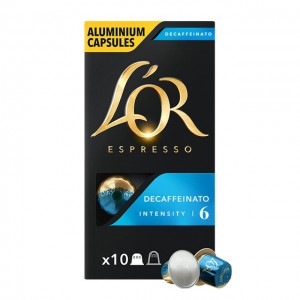L'OR Espresso Decaffeinato compatibles Nespresso® 10 cápsulas