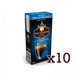 Lote 10 Decaffeinato Tre Venezie 100 bebidas compatibles Nespresso®*