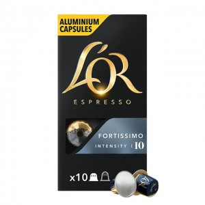 L'OR Espresso Fortissimo compatibles Nespresso® 10 cápsulas