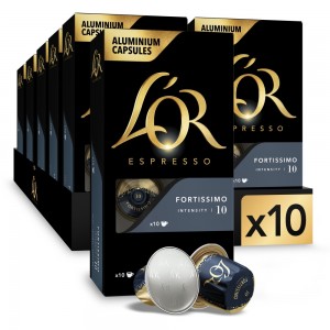 L'OR Espresso Fortissimo compatibles Nespresso® 100 cápsulas
