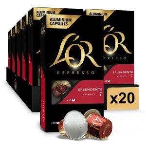 L'OR Espresso Splendente compatibles Nespresso® 200 cápsulas