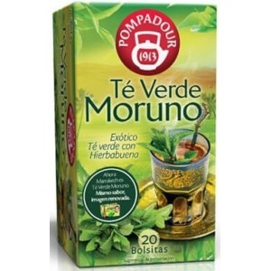 Té Verde Moruno Pompadour 20 bolsitas