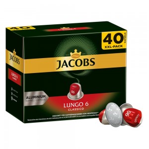 Jacobs Lungo Classico 40 cápsulas aluminio compatibles Nespresso®