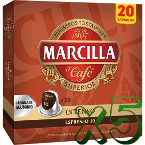 Pack 100 Cápsulas Marcilla Intenso Compatibles Nespresso®*