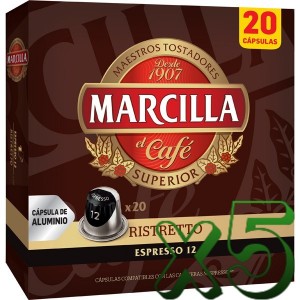 Pack 100 Cápsulas Marcilla Ristretto Compatibles Nespresso®