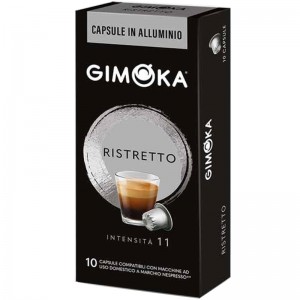 Gimoka Ristretto Aluminio 10 cápsulas compatibles Nespresso®