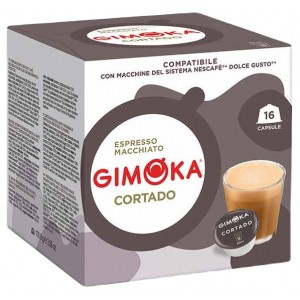 Gimoka Cortado compatibles Dolce Gusto®* 16 Cápsulas