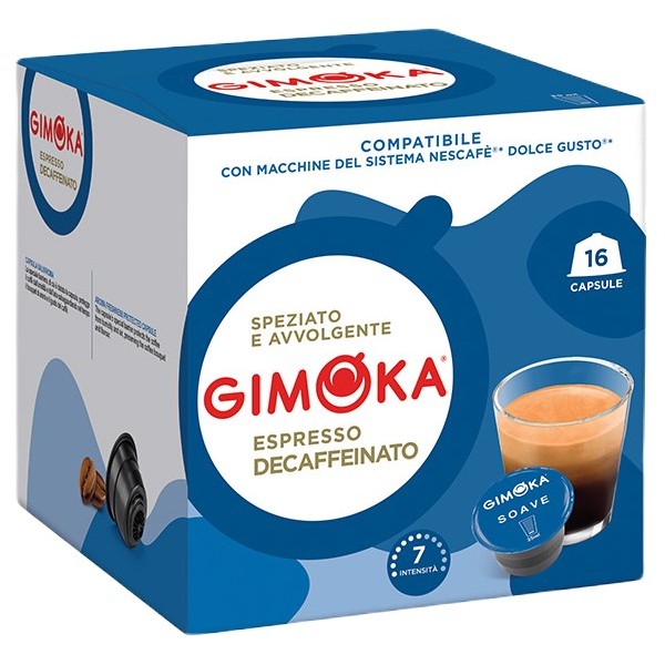Gimoka Soave Descafeinado compatibles Dolce Gusto® 16 Cápsulas - Comprar  Cápsulas
