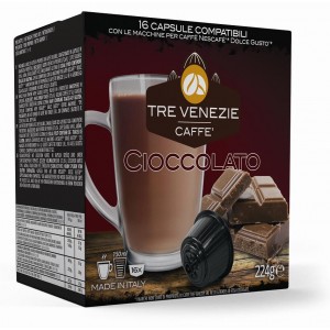 Cioccolato Tre Venezie 16 Bebidas compatibles Dolce Gusto®*