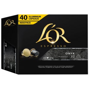L'OR Espresso Onyx compatibles Nespresso® 40 cápsulas