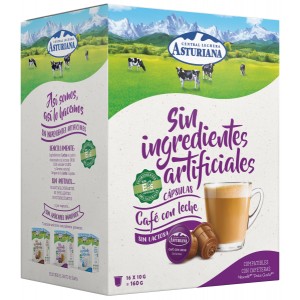 Café con Leche Sin Lactosa Central Lechera Asturiana Compatibles Dolce Gusto®*