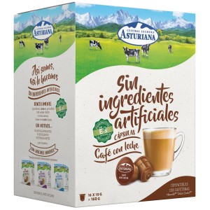 Café con Leche Central Lechera Asturiana Compatibles Dolce Gusto