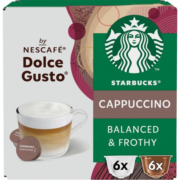 Cappuccino Starbucks 12 Cápsulas by NESCAFÉ® Dolce Gusto® - Comprar Cápsulas