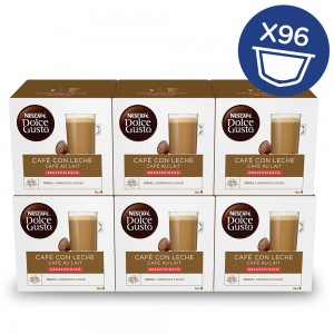 NESCAFÉ® Dolce Gusto® Café con Leche Descafeinado x 6, 96 Cápsulas -  Comprar Cápsulas