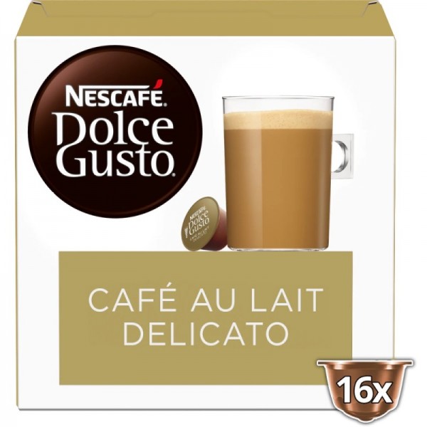 NESCAFÉ® Dolce Gusto® Café con Leche DELICATO 16 Cápsulas - Comprar Cápsulas