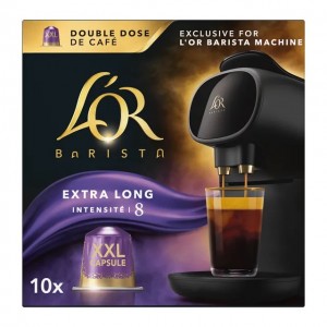 Café Double Profundo intensidad 8 estuche 10 cápsulas XXL exclusivas para máquinas L'OR Barista