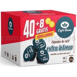 Café Siena Extra Intenso 40+8 Cápsulas Compatibles Dolce Gusto®*