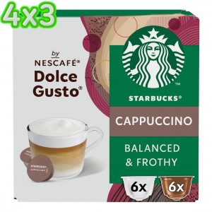 4x3 Cappuccino Starbucks 12 Cápsulas by NESCAFÉ® Dolce Gusto®