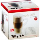 Cafe Latte Vaso y Plato x2