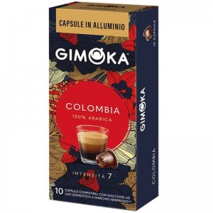 Gimoka Colombia Aluminio 10 cápsulas compatibles Nespresso®