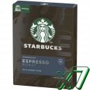 Lote 7x18 Starbucks Espresso Roast by Nespresso® 126 cápsulas