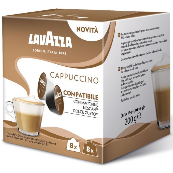 ambición artería puerta Lavazza Cappuccino compatible Dolce Gusto® 8+8 u. - Comprar Cápsulas