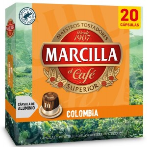 Marcilla Colombia 20 Cápsulas Compatibles Nespresso®*