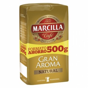 Café molido natural Gran Aroma Marcilla 500 g.