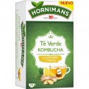 Hornimans Té verde kombucha con jengibre y limón estuche 20 bolsitas