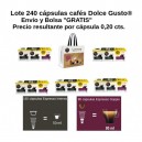 Lote 240 cápsulas cafés Dolce Gusto®