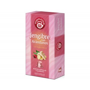 Jengibre con Arándanos Pompadour 10 cápsulas compatibles Nespresso®