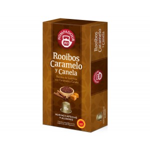 Rooibos Caramelo y Canela Pompadour 10 cápsulas compatibles Nespresso®