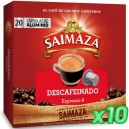 Pack 10 Saimaza Descafeinado 200 Cápsulas Compatibles Nespresso®