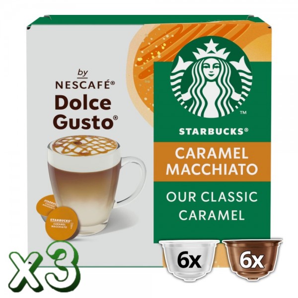Caramel Macchiato Starbucks 36 Cápsulas by NESCAFÉ® Dolce Gusto® - Comprar  Cápsulas